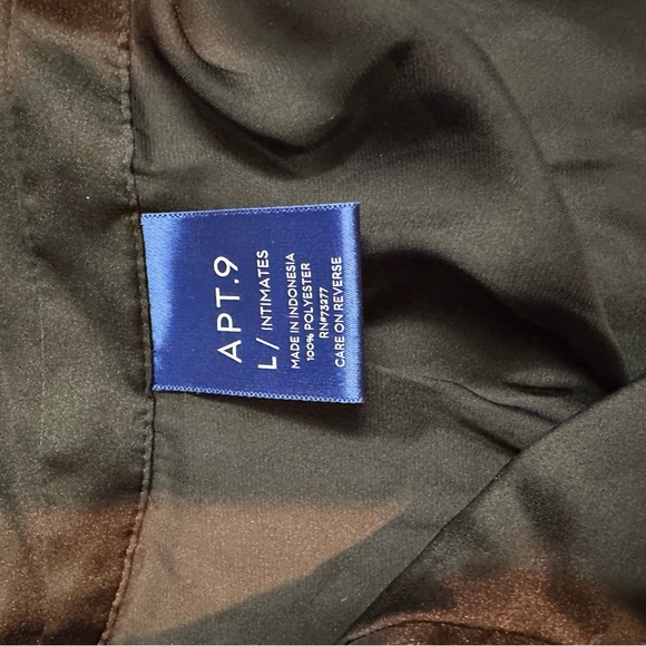 Apt. 9 Black Satin Sleepwear - Picture 3 of 10